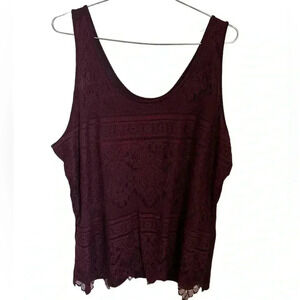 Maurice’s Lace Tank Top ☀️ Size XXL